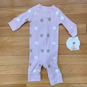 100% Pima Cotton Zip Onesie NWT